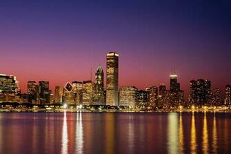 Wallpaper Chicago City Map Design Ideas Skyline