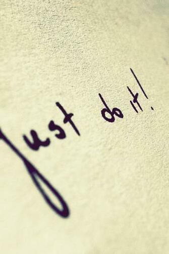 Just Do It Simply Beautiful iPhone Wallpaper