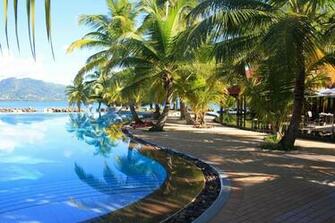 Peaceful Tropical Pool HD Desktop Wallpaper Widescreen High