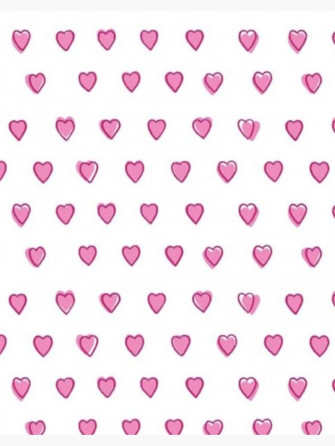 Preppy Pink Hearts Art Board Print By Upze