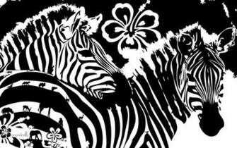 Zebra Wallpaper Wood