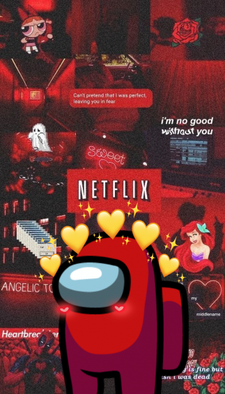 Among Us Wallpaper Aesthetic Red