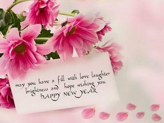 Happy New Year Rose Flowers Love Wallpaper HD