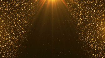 Golden Shining Stage Background Rays Motion
