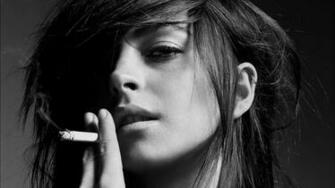 Women Smoking Wallpaper Closeup Actress