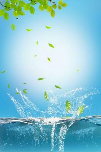 Blue Splash Effect Dry Cleaners Advertising Poster Background