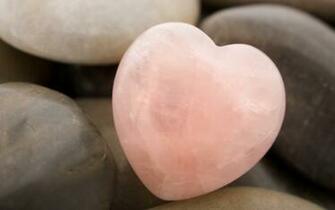 Cristal De Quartz Rose Coeur Wallpaper