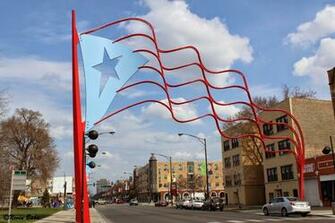 Paseo Boricua Gateway Flag Through The Lens
