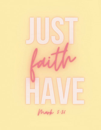 Just Have Faith Mark Soft Cover X S