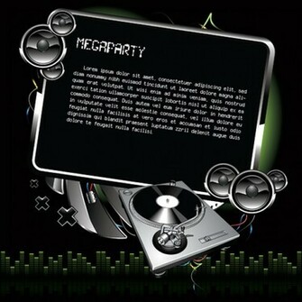 Cool Black Background Text Box Vector