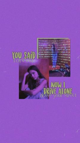 Olivia Rodrigo Drivers License Song Lyrics Wallpaper Just