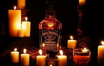 Jack Daniels Bottle Candles Wallpaper Photos