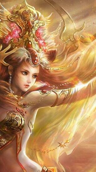 Fantasy Princess Surrounded By Dragons Woman