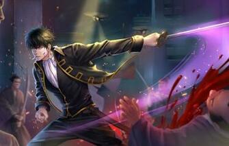 Wallpaper Sword Anime Art Guy Gintama Hijikata Toushirou