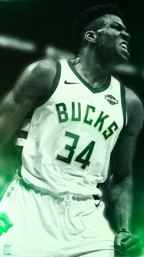 Giannis Antetokounmpo Wallpaper Artwork By Krongraphics