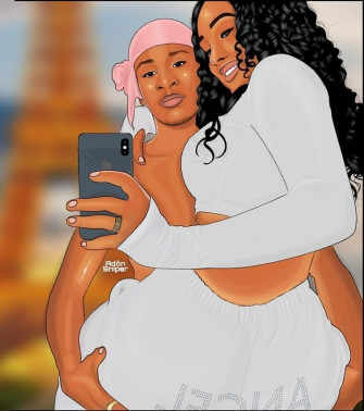 Couple Fun Illustration Cartoon