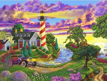 5d Diamond Painting Lighthouse In Summer Kit Bonanza Marketplace