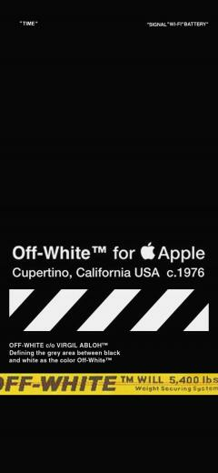Off White Home Screen For iPhone X Hype Wallpaper
