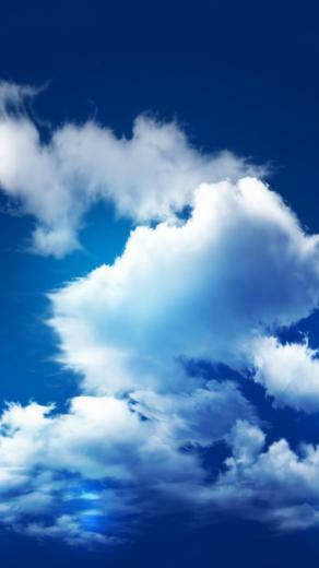 Blue Sky And Clouds iPhone 5s Wallpaper