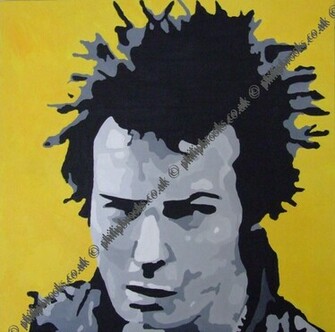 Sid Vicious Painting Wallpaper