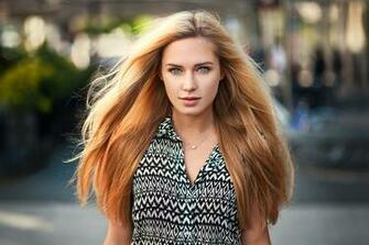 Wallpaper Girl Blonde Hair Long Haired