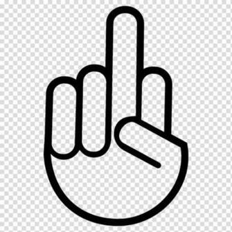 The Finger Shocker Middle Jdm Transparent Background Png