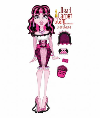 Monster High Image Dead Carpet Glam Draculaura Wallpaper