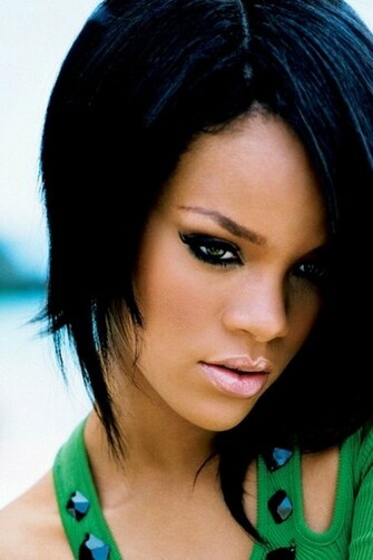 Rihanna Green Blouse iPhone Wallpaper