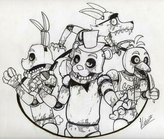 Freddy Fazbear S Pizza Happy Family No Color By Victorz1 On