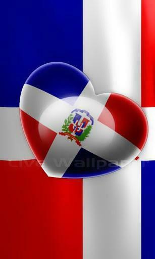 Bigger Love Dominican Flag For Android Screenshot