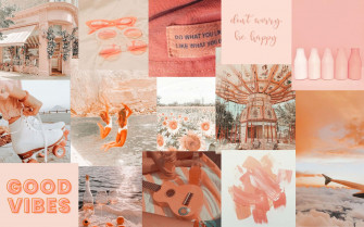 Colorful Orange And Peach Hues Come Together For A Bright Wallpaper