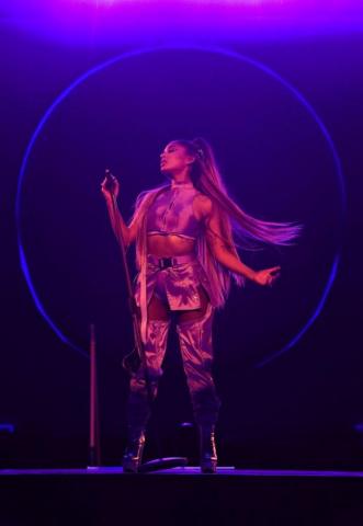 Ariana Grande Performs Onstage During The Sweetener World Tour
