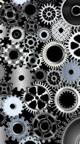 Mechanical Gears Wallpaper Image