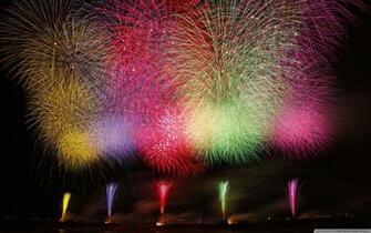Amazing Fireworks Ultra HD Desktop Background Wallpaper For