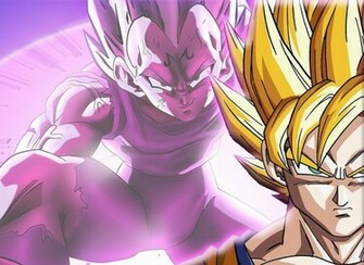 Goku Et Majin Vegeta Wallpaper