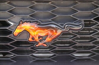 Ford Mustang Logo HD Wallpaper Fire Desktop Background