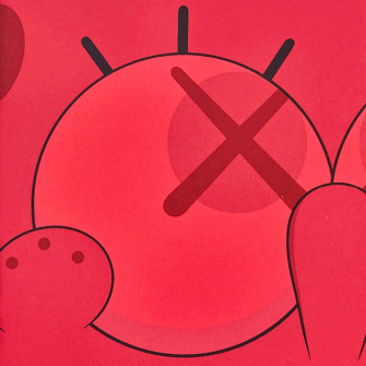 Kaws S Kawsbob Red Print Hype Museum