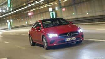 Mercedes Benz Cla Coupe Color Jupiter Red Front HD