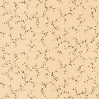 Beige Trailing Vine Hawthorne Brewster Wallpaper