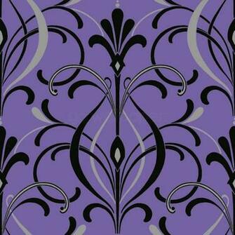 Stunning Purple Black Silver Art Deco Wallpaper Gowallpaper