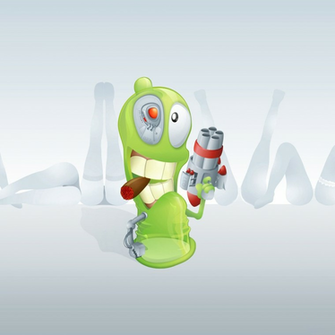 Newest iPad Wallpaper Funny Horny Worm