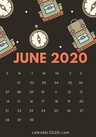 June iPhone Calendar Wallpaper