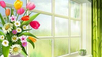 In The Vase By Window Widescreen Wallpaper Wide Net