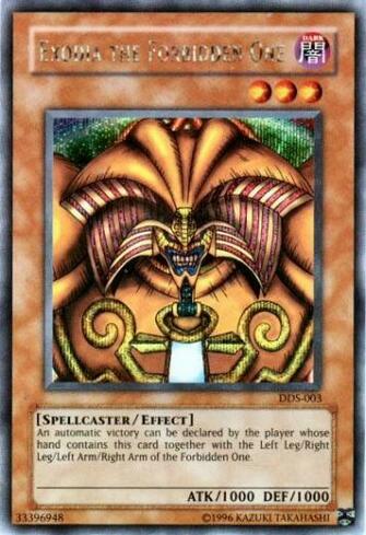 Yu Gi Oh Exodia The Forbidden One