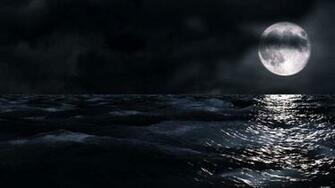 Moon Over Sea At Night HD Motion Background On Vimeo