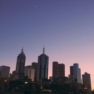 Aesthetic Purple City Skyline Largest Wallpaper Portal