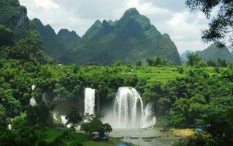 Waterfall Scenery Wallpaper Best Far