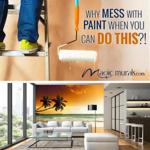 Why Paint An Accent Wall When You Could Hang Awesome Wallpaper