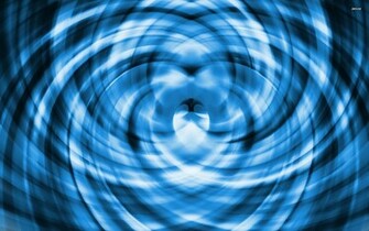 Blue Light Swirls Wallpaper Abstract