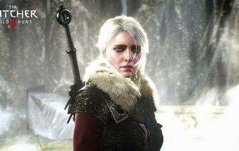 Wallpaper Girl Sword The Witcher Wild Hunt